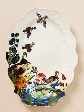 NWT - Nathalie Lete Marais Handpainted
Stoneware Platter